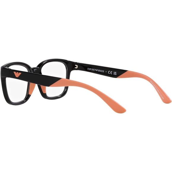 Emporio Armani Girls' Ek3003 Square demo glasses pink and black - Picture 5 of 10